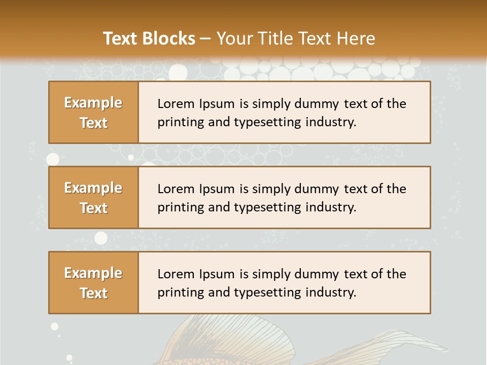 Cartoon Drawing Golden PowerPoint Template