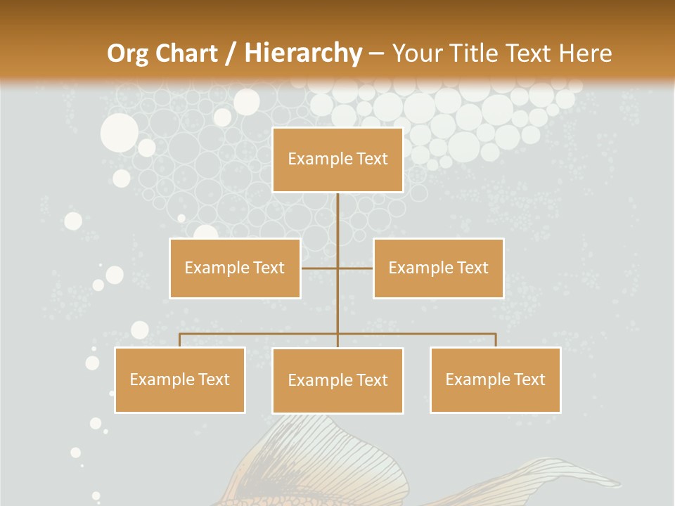 Cartoon Drawing Golden PowerPoint Template