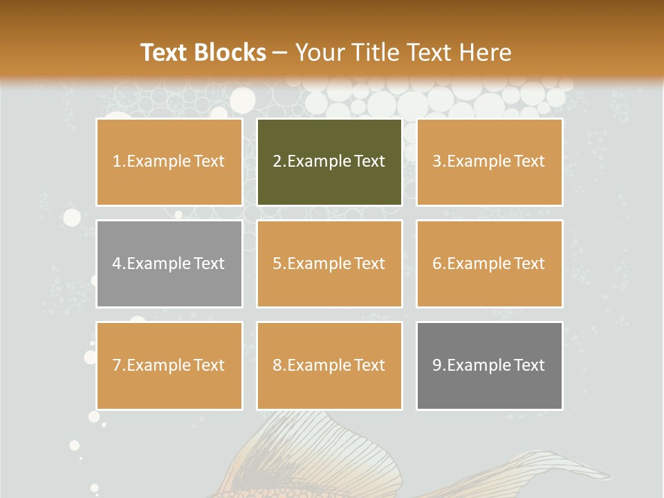 Cartoon Drawing Golden PowerPoint Template