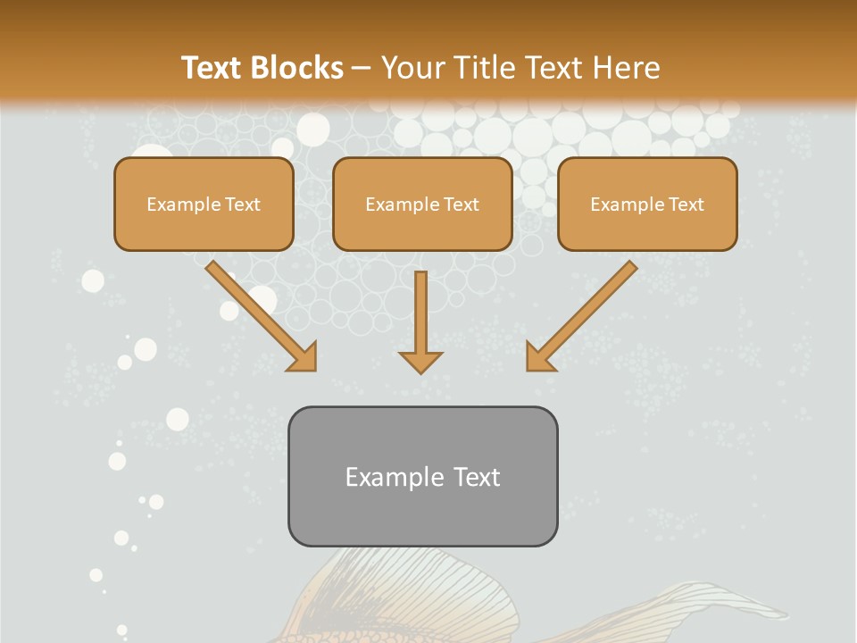 Cartoon Drawing Golden PowerPoint Template