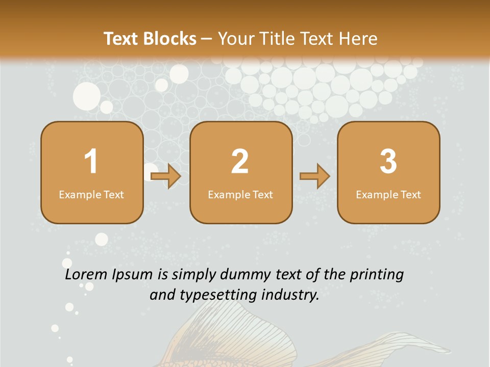 Cartoon Drawing Golden PowerPoint Template