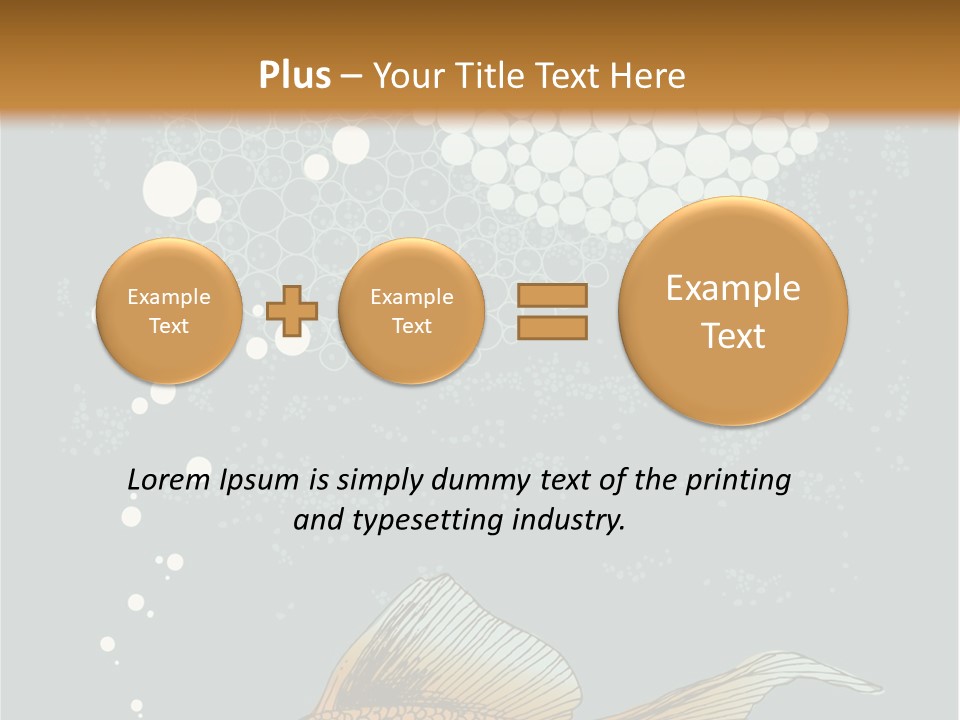 Cartoon Drawing Golden PowerPoint Template