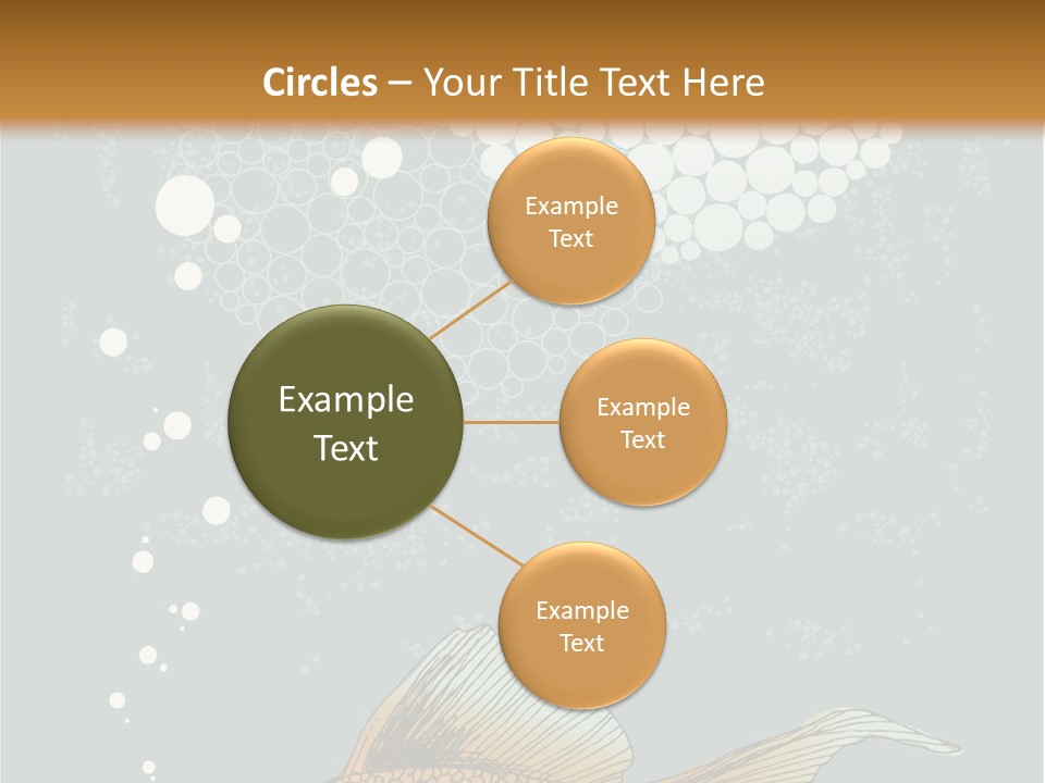 Cartoon Drawing Golden PowerPoint Template