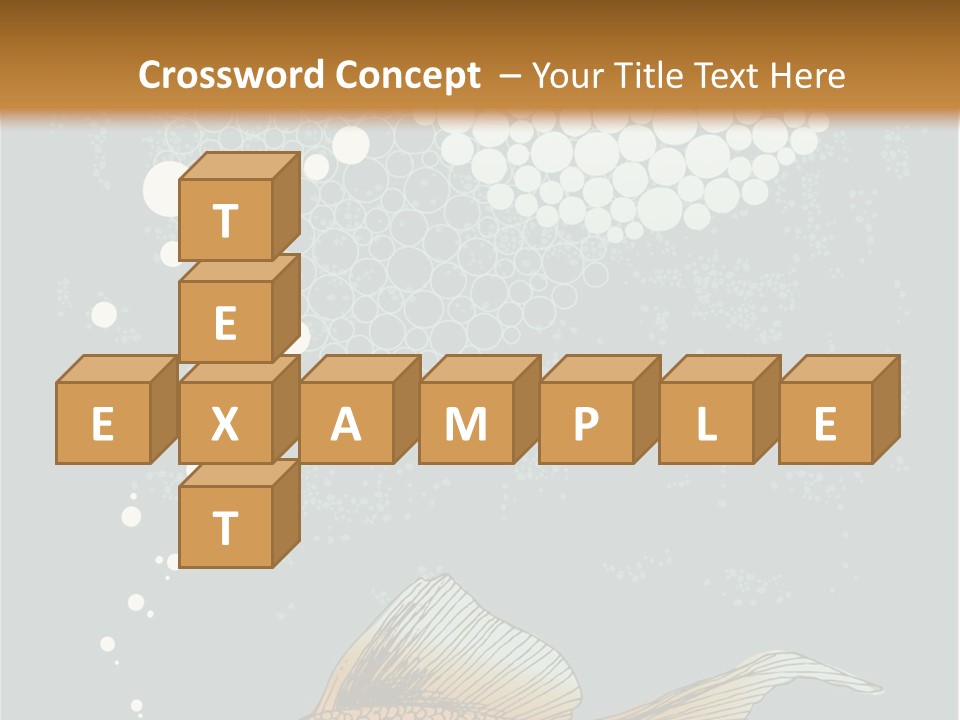 Cartoon Drawing Golden PowerPoint Template