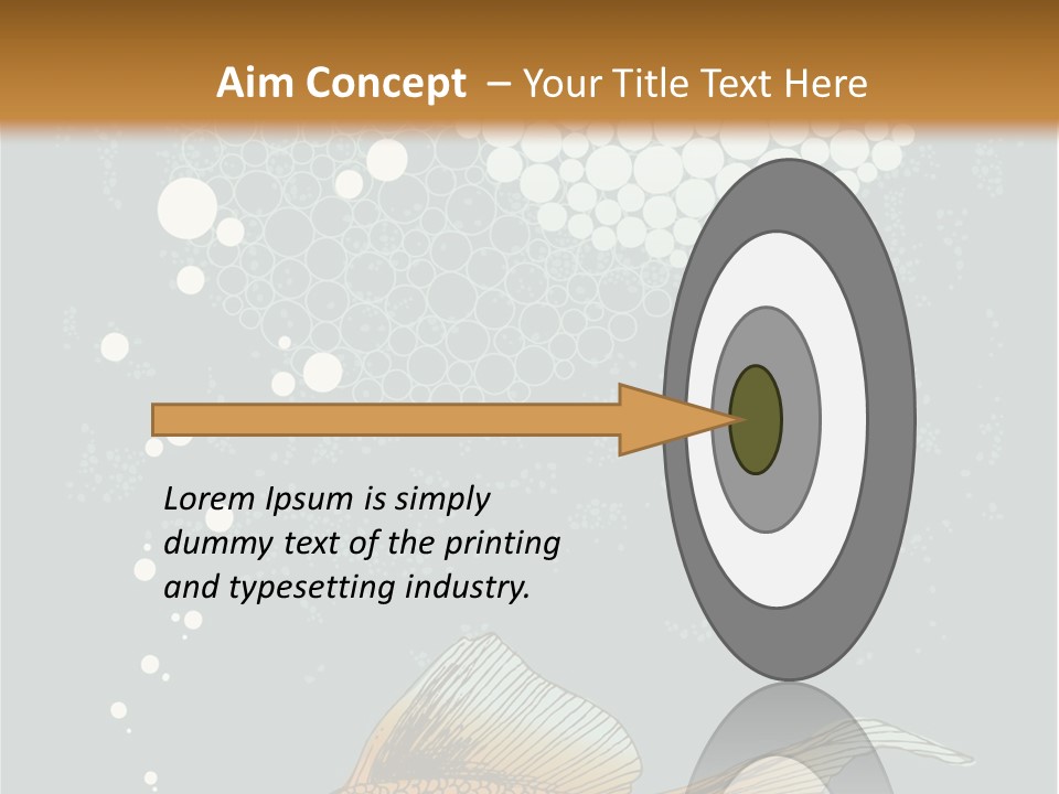 Cartoon Drawing Golden PowerPoint Template