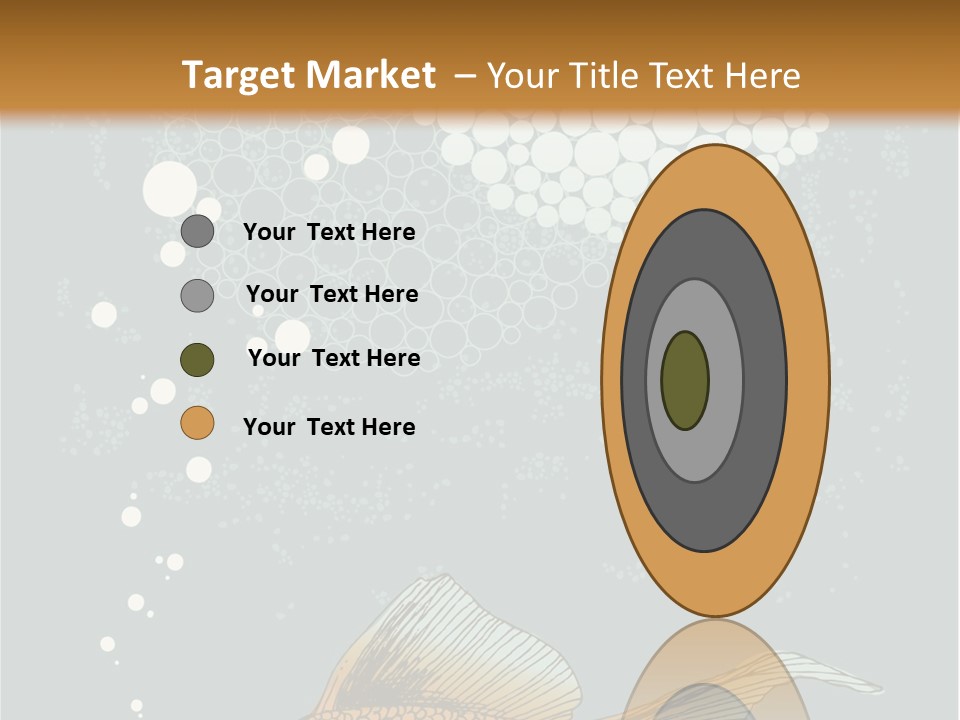 Cartoon Drawing Golden PowerPoint Template