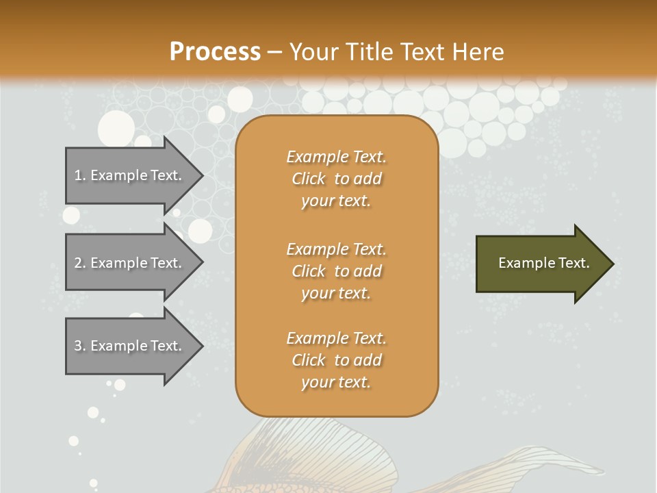 Cartoon Drawing Golden PowerPoint Template