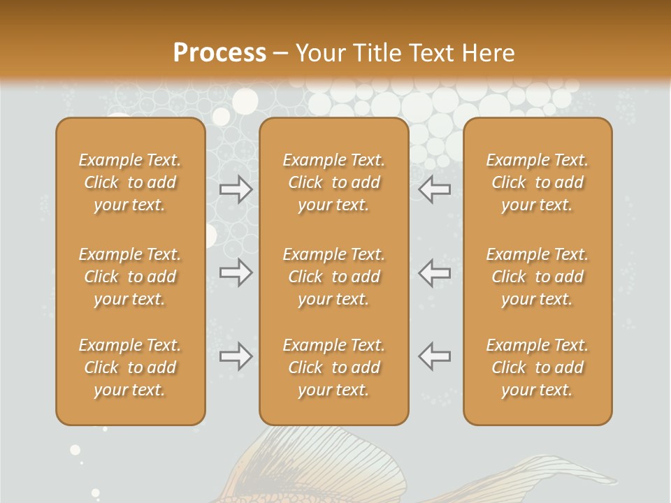 Cartoon Drawing Golden PowerPoint Template