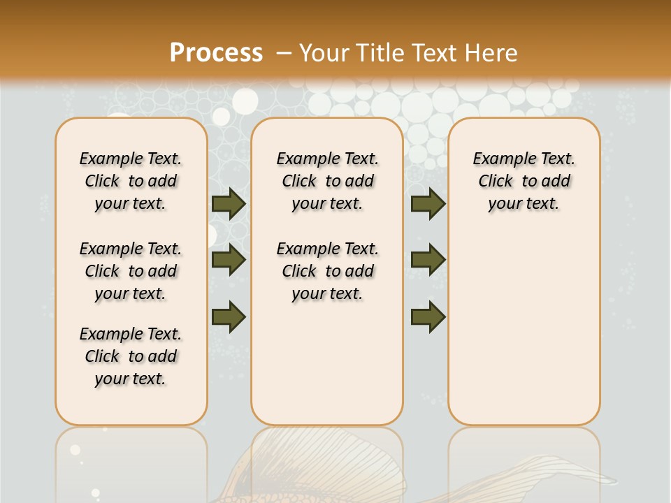 Cartoon Drawing Golden PowerPoint Template