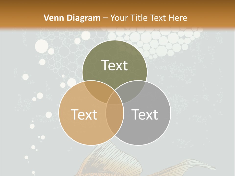 Cartoon Drawing Golden PowerPoint Template