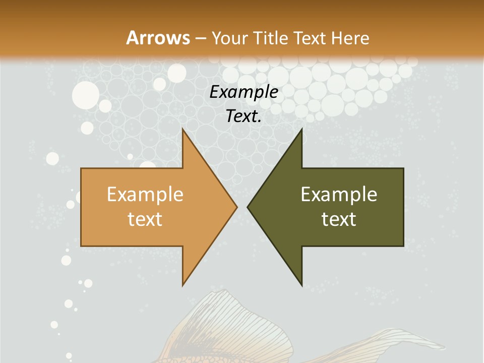 Cartoon Drawing Golden PowerPoint Template