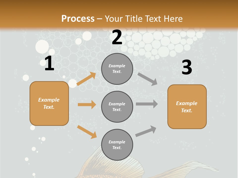 Cartoon Drawing Golden PowerPoint Template