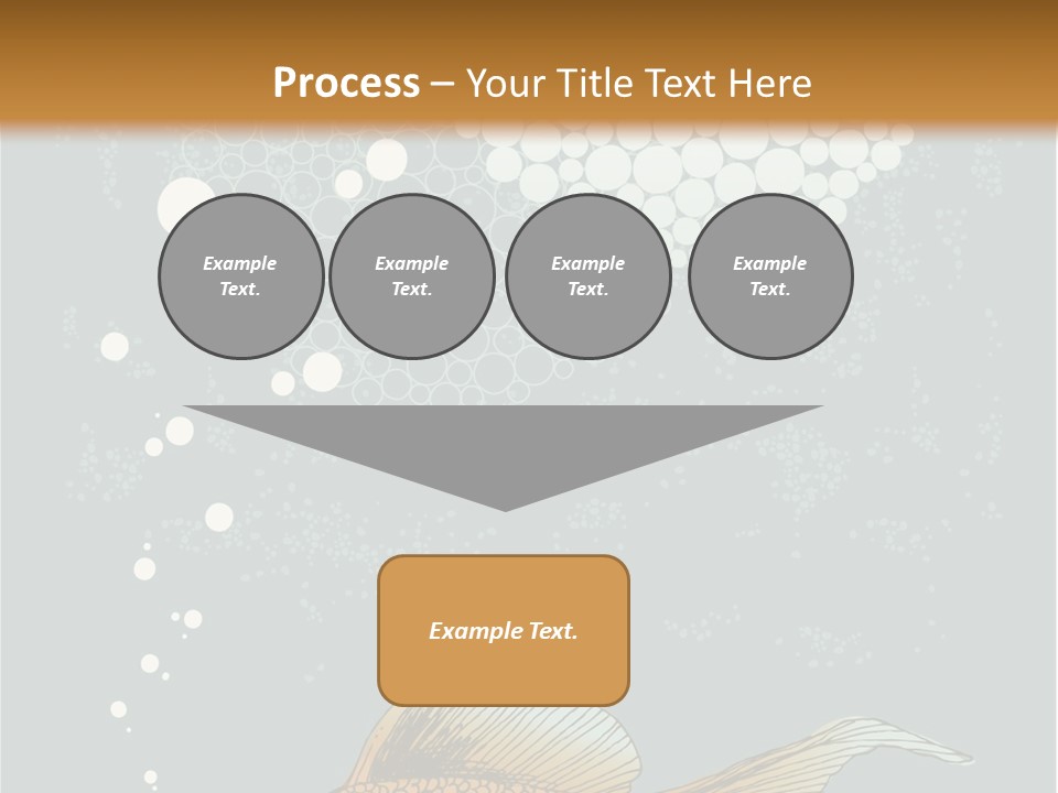 Cartoon Drawing Golden PowerPoint Template