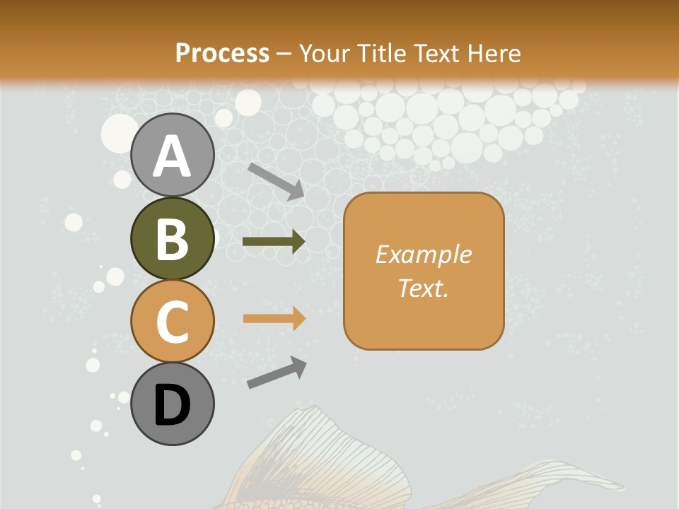 Cartoon Drawing Golden PowerPoint Template