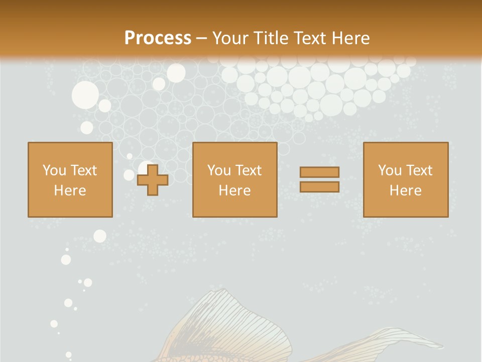 Cartoon Drawing Golden PowerPoint Template