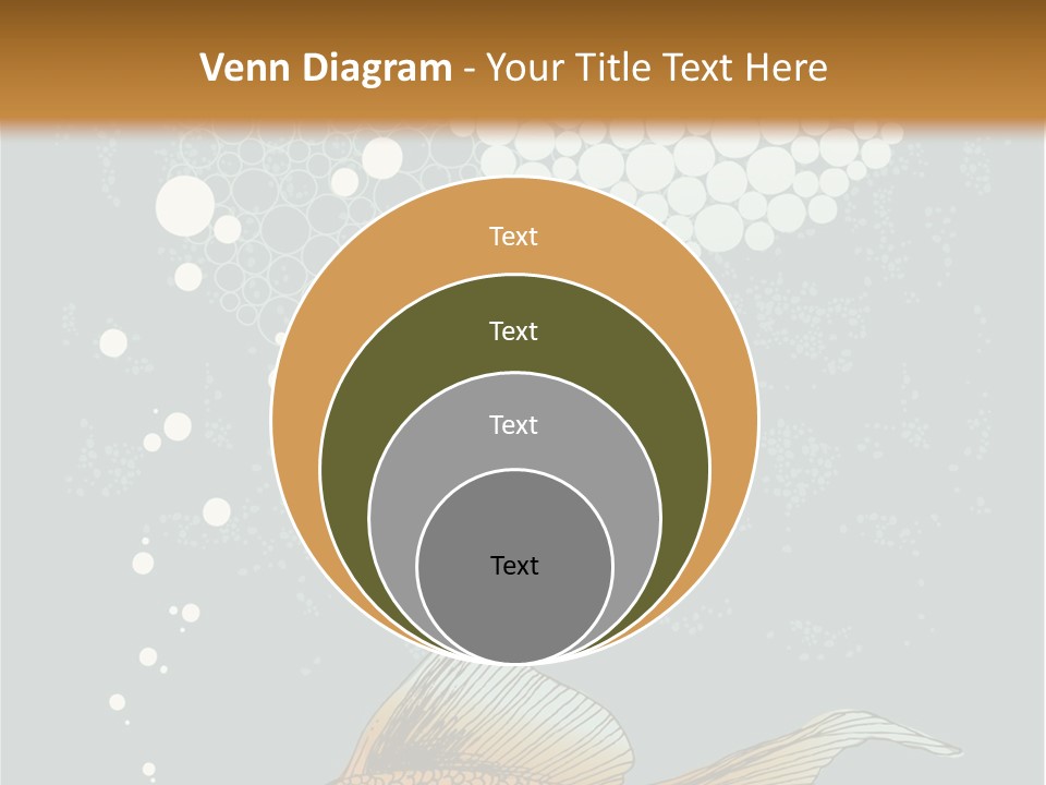Cartoon Drawing Golden PowerPoint Template