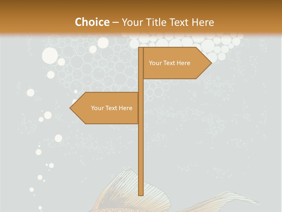 Cartoon Drawing Golden PowerPoint Template