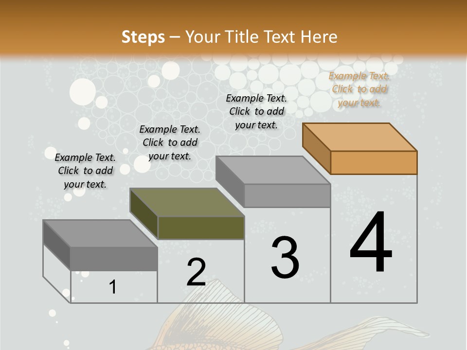 Cartoon Drawing Golden PowerPoint Template