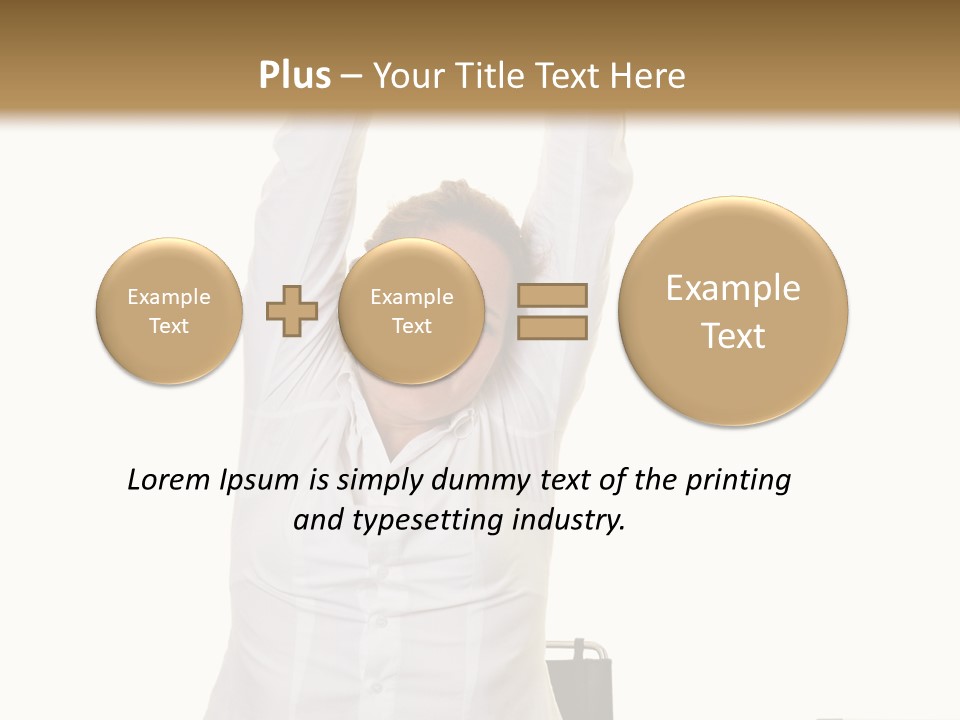 Woman Success Happy PowerPoint Template