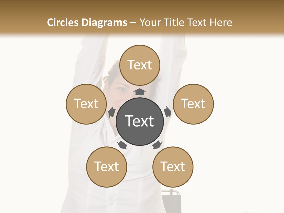 Woman Success Happy PowerPoint Template