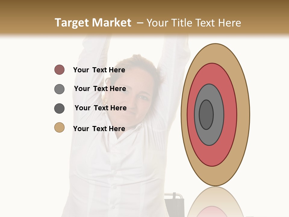 Woman Success Happy PowerPoint Template