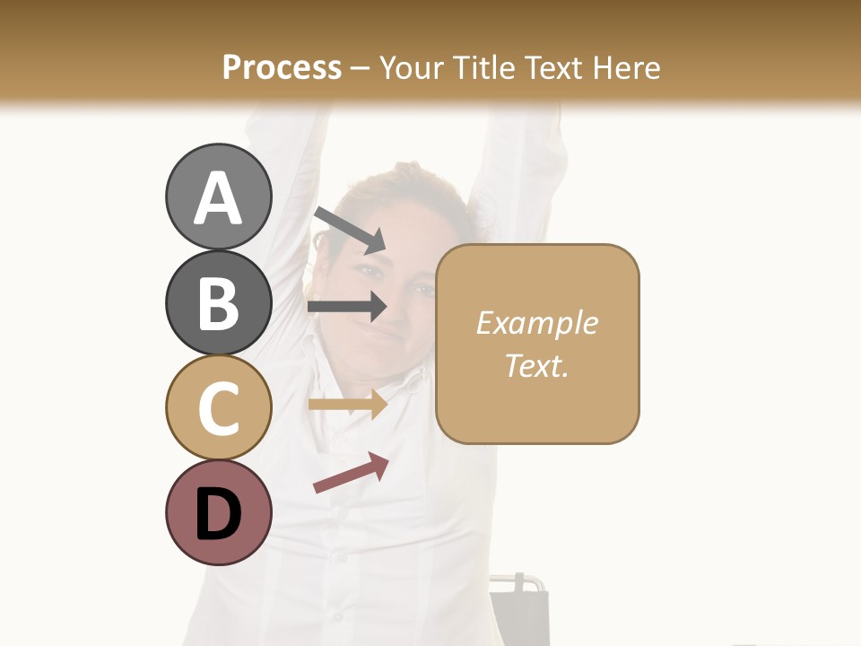 Woman Success Happy PowerPoint Template