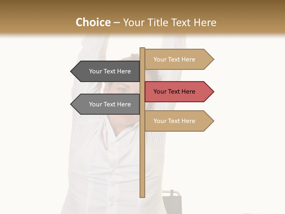 Woman Success Happy PowerPoint Template