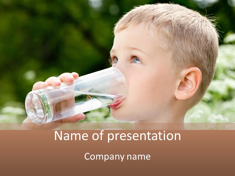 Outdoor Arm Goblet PowerPoint Template