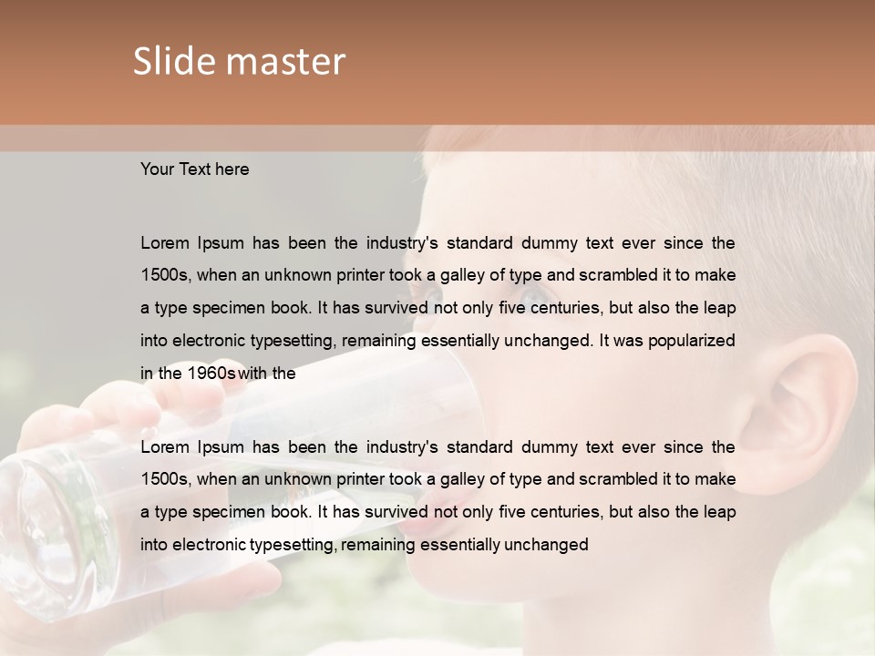 Outdoor Arm Goblet PowerPoint Template