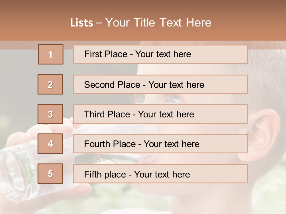 Outdoor Arm Goblet PowerPoint Template