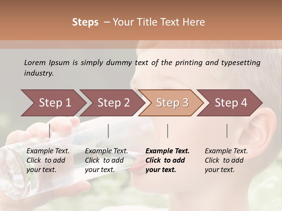 Outdoor Arm Goblet PowerPoint Template