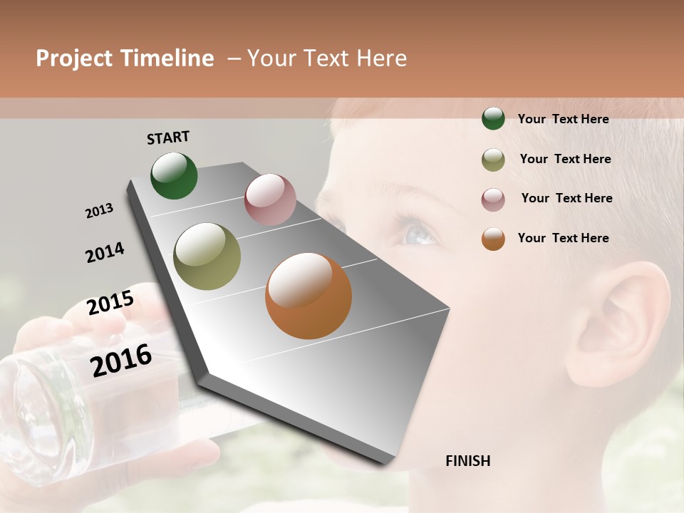 Outdoor Arm Goblet PowerPoint Template