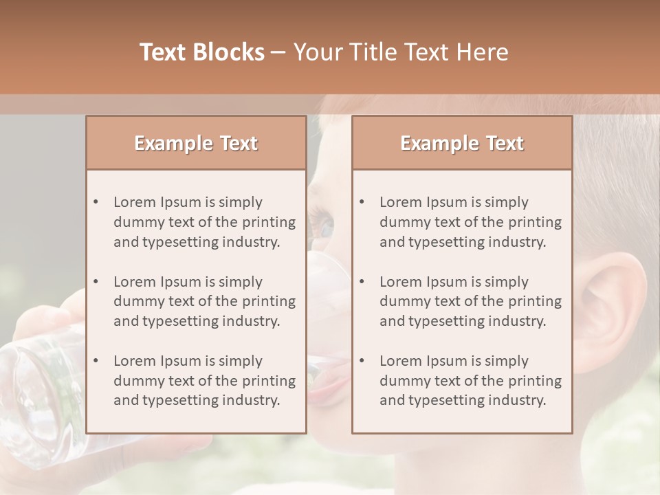 Outdoor Arm Goblet PowerPoint Template
