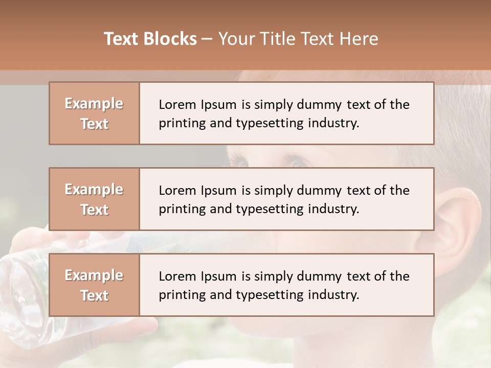 Outdoor Arm Goblet PowerPoint Template