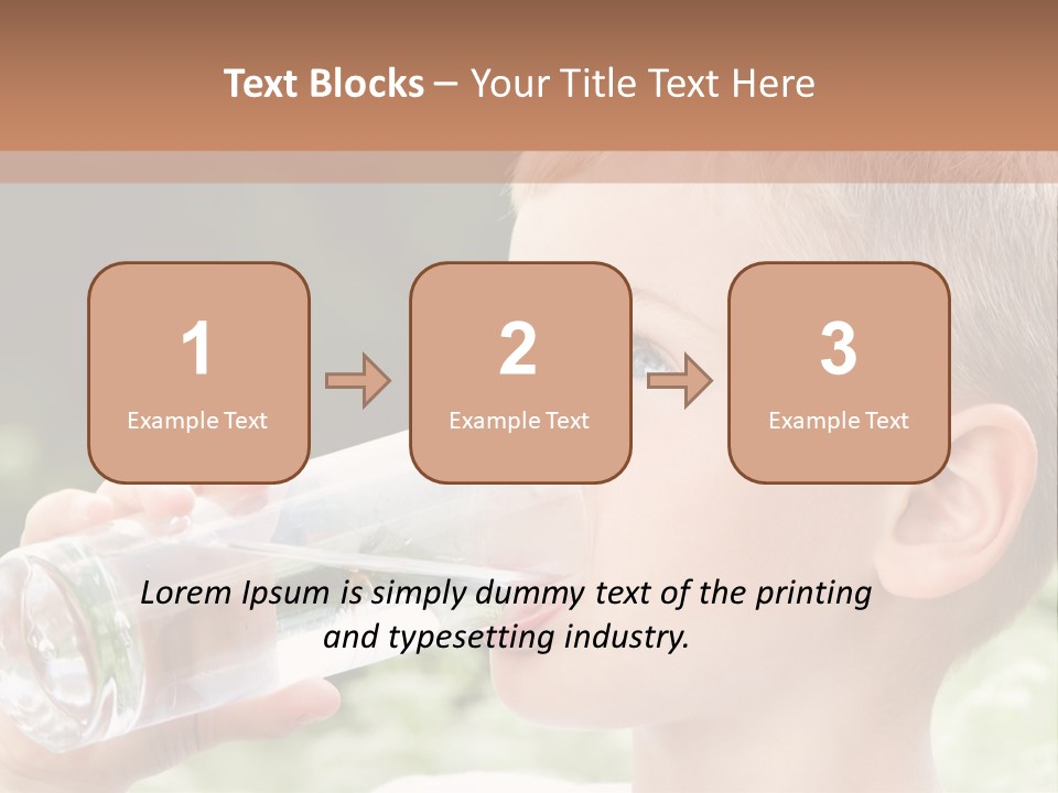Outdoor Arm Goblet PowerPoint Template