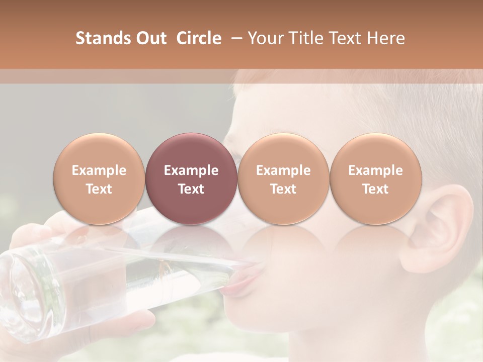 Outdoor Arm Goblet PowerPoint Template