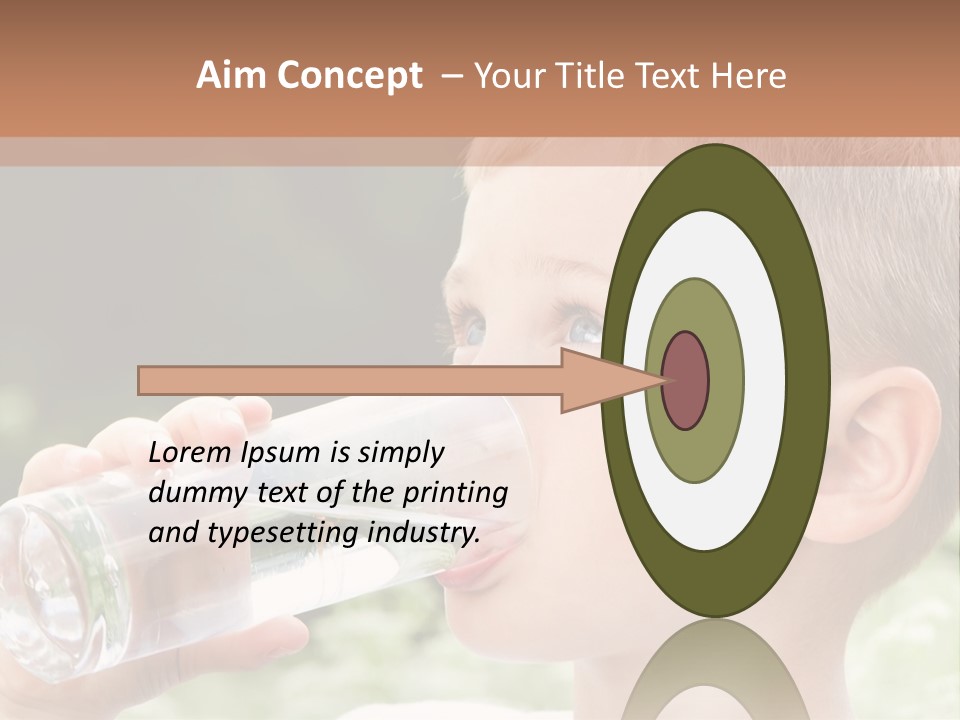 Outdoor Arm Goblet PowerPoint Template