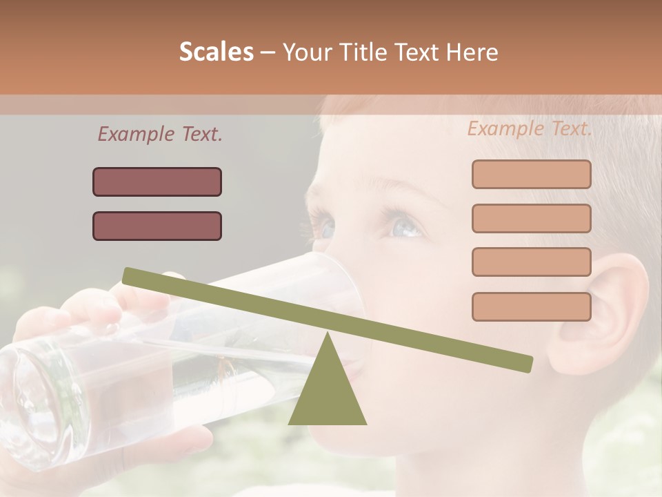 Outdoor Arm Goblet PowerPoint Template