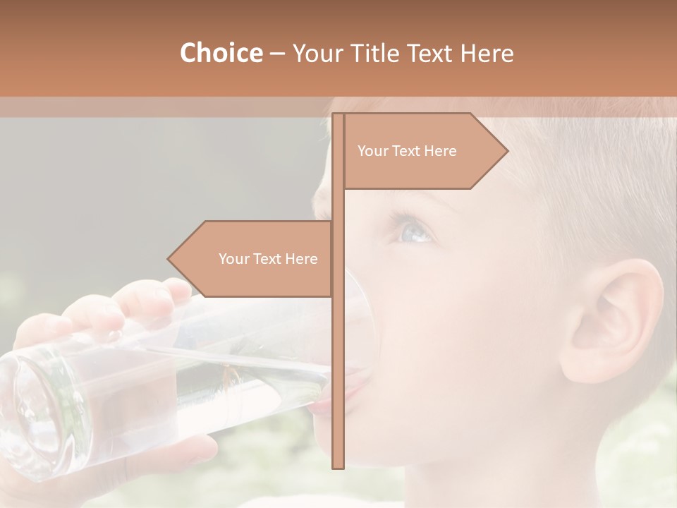 Outdoor Arm Goblet PowerPoint Template