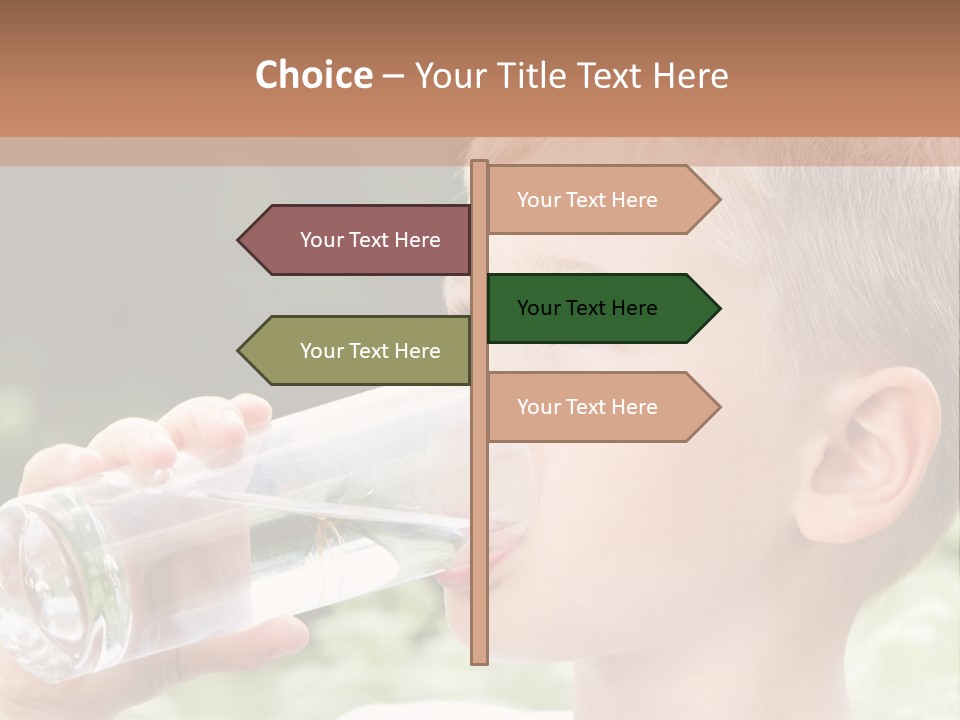 Outdoor Arm Goblet PowerPoint Template
