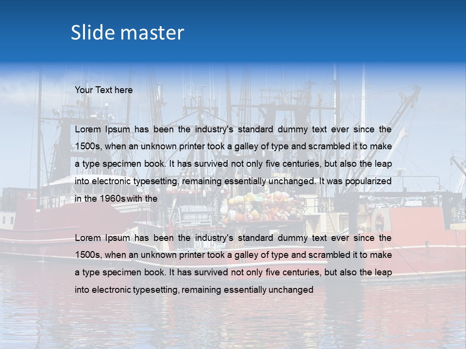 Fishing Port Commercial PowerPoint Template