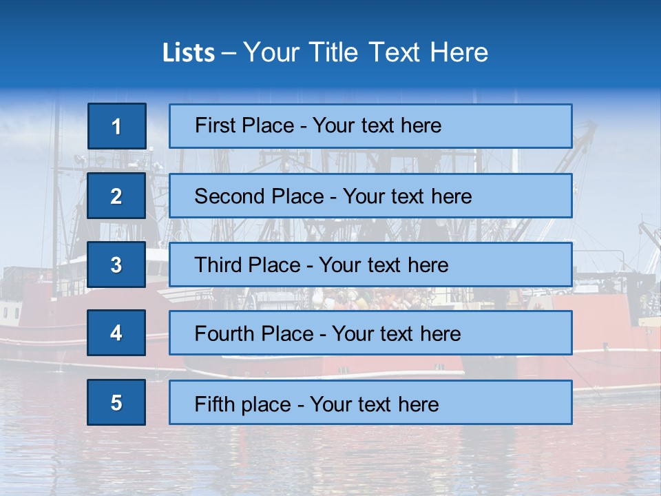 Fishing Port Commercial PowerPoint Template