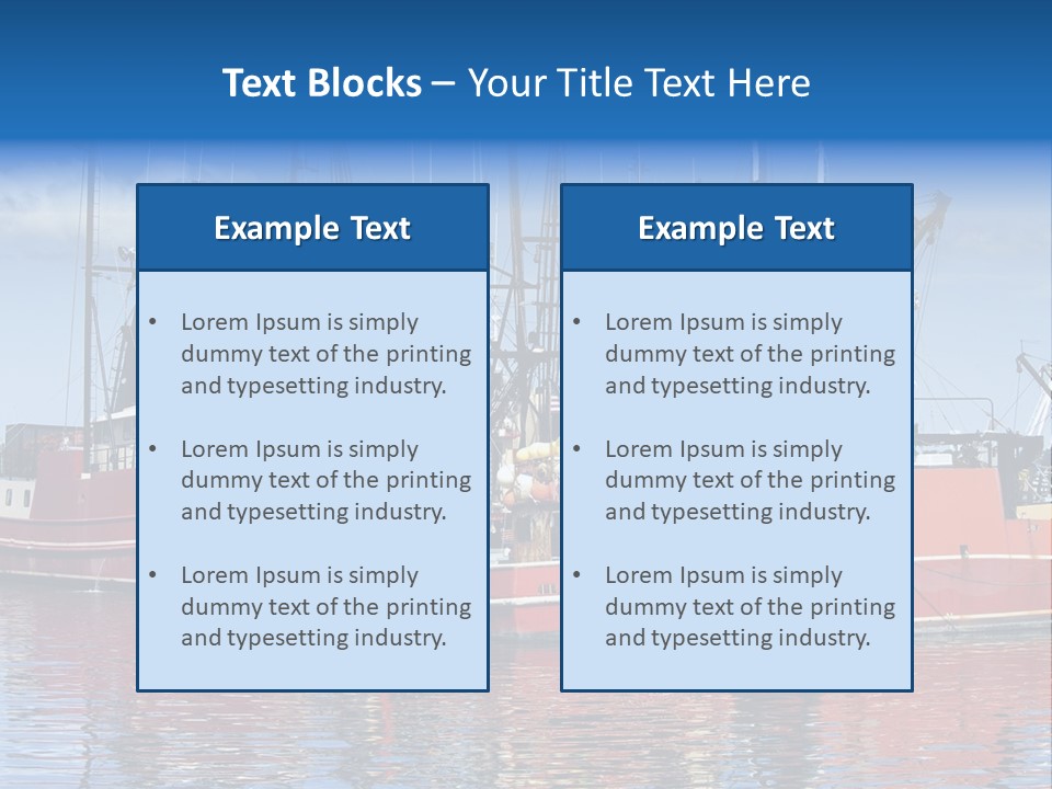 Fishing Port Commercial PowerPoint Template