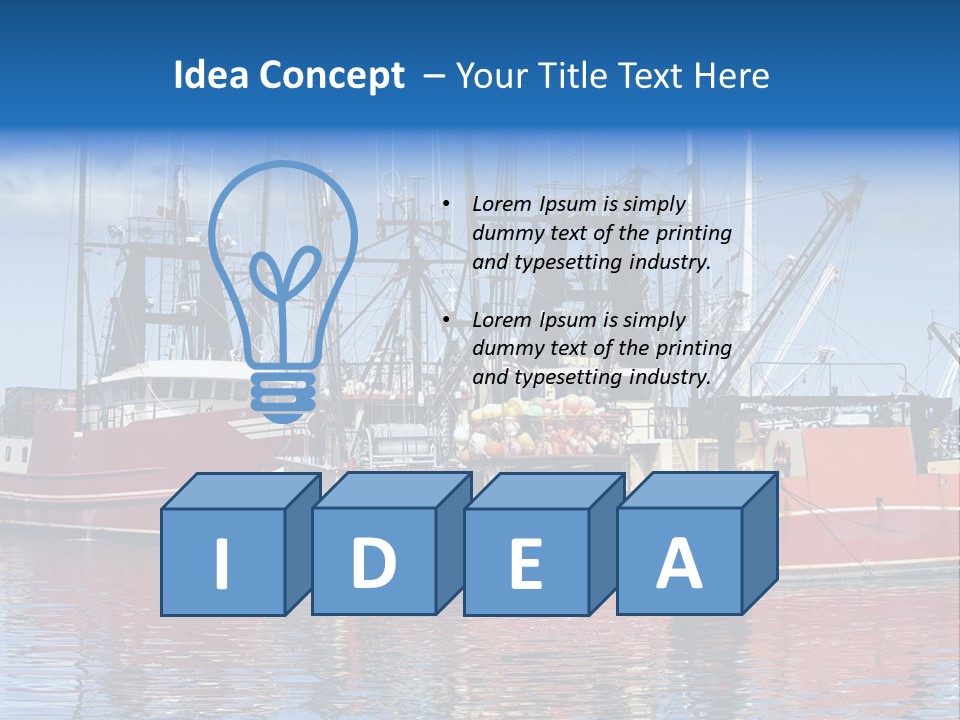 Fishing Port Commercial PowerPoint Template