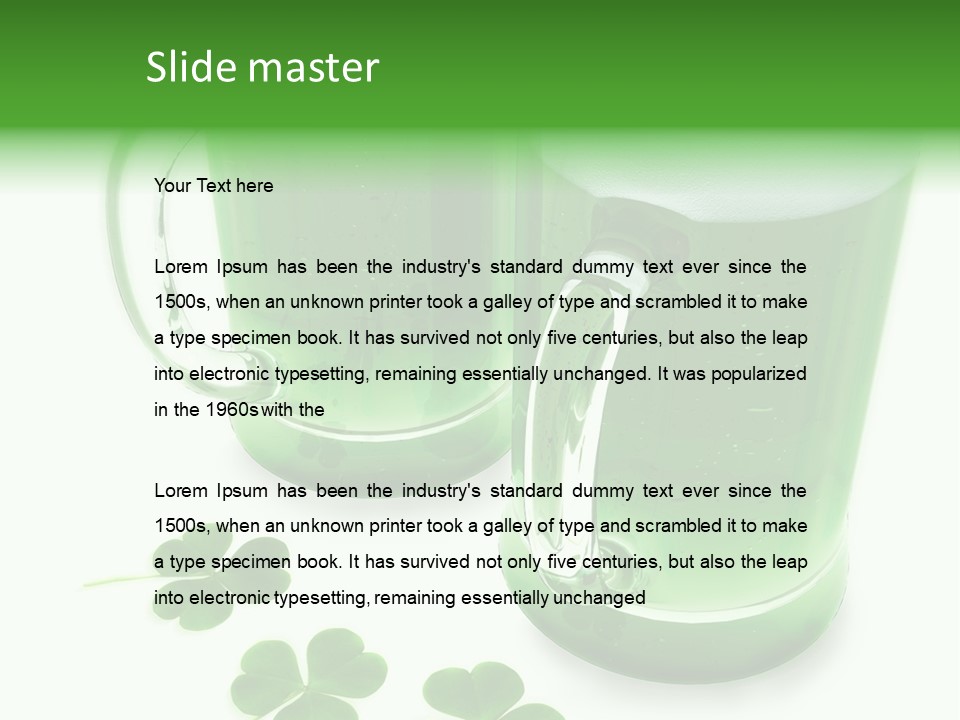 Frosty Irish Three PowerPoint Template