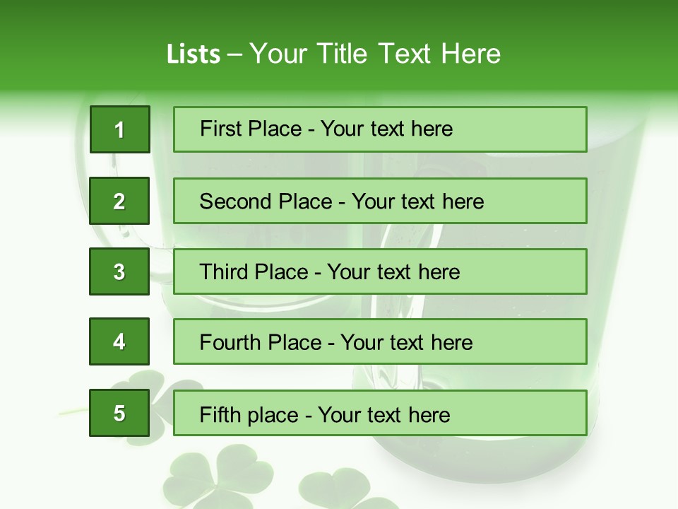Frosty Irish Three PowerPoint Template