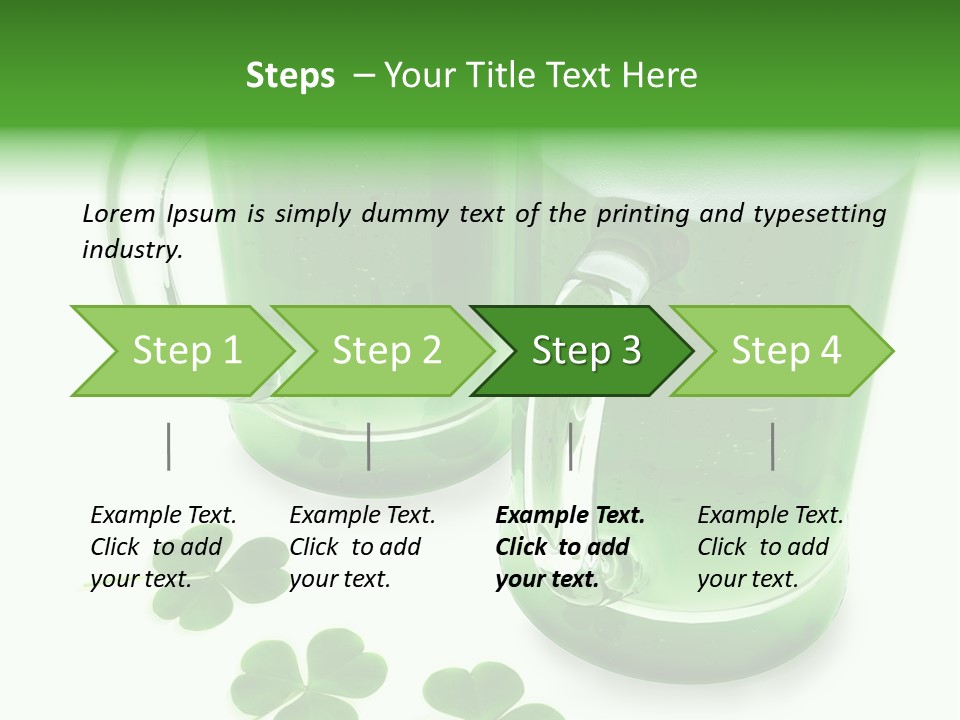 Frosty Irish Three PowerPoint Template