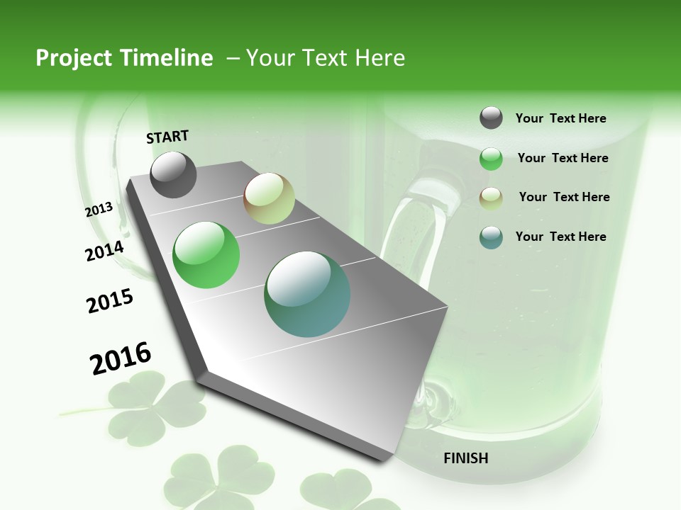 Frosty Irish Three PowerPoint Template