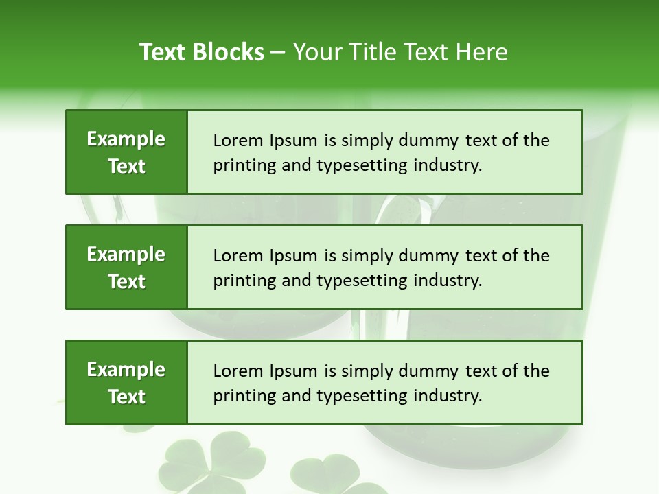 Frosty Irish Three PowerPoint Template