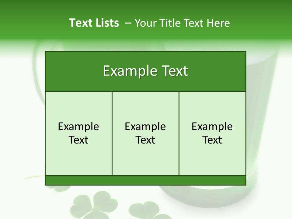 Frosty Irish Three PowerPoint Template